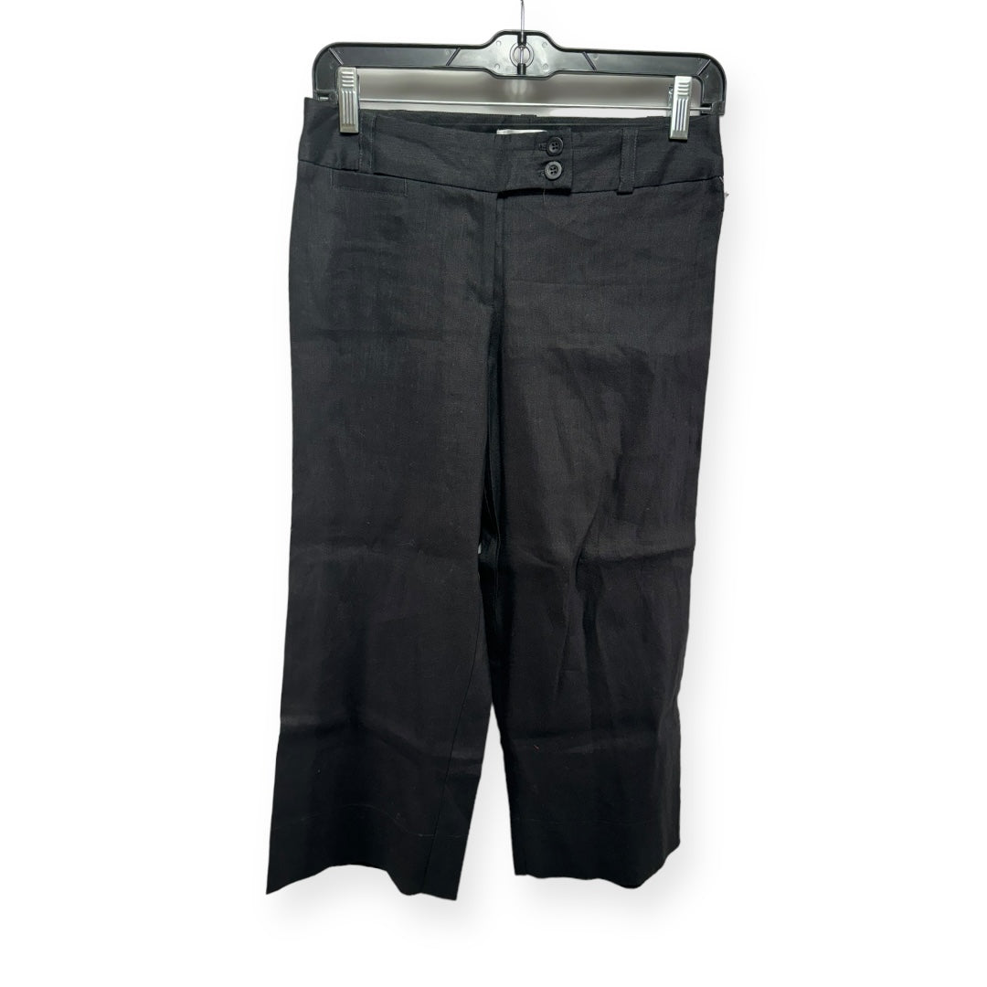 Black Pants Linen White House Black Market, Size 2