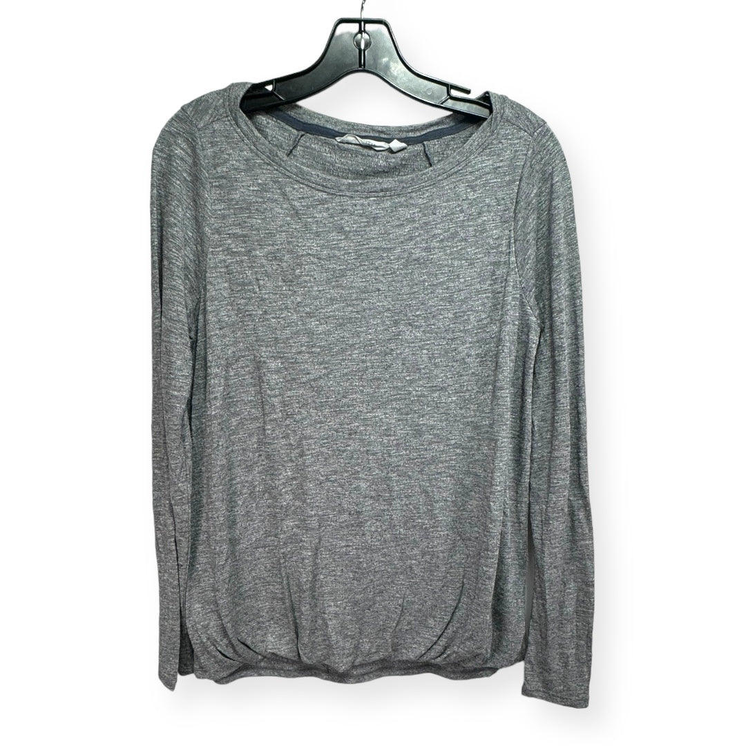 Grey Athletic Top Long Sleeve Crewneck Athleta, Size S