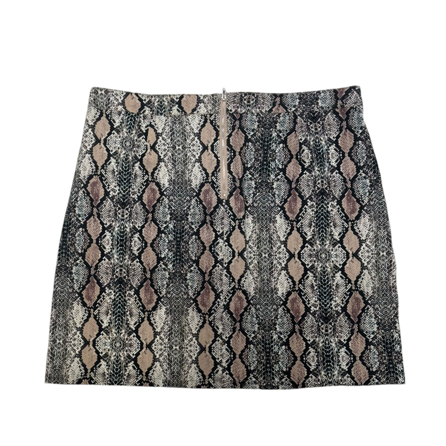 Skirt Mini & Short By A Beautiful Soul In Snakeskin Print, Size: 18