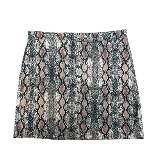 Skirt Mini & Short By A Beautiful Soul In Snakeskin Print, Size: 18