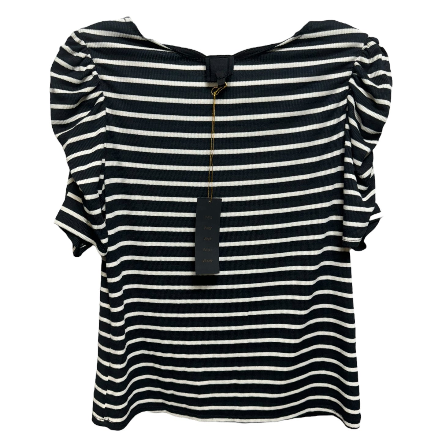 Top Short Sleeve By W5 In Striped Pattern, Size: L