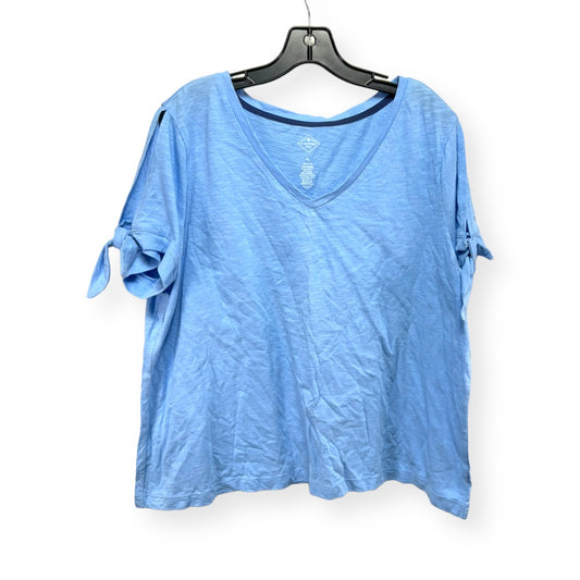 Blue Top Short Sleeve St Johns Bay, Size Xl