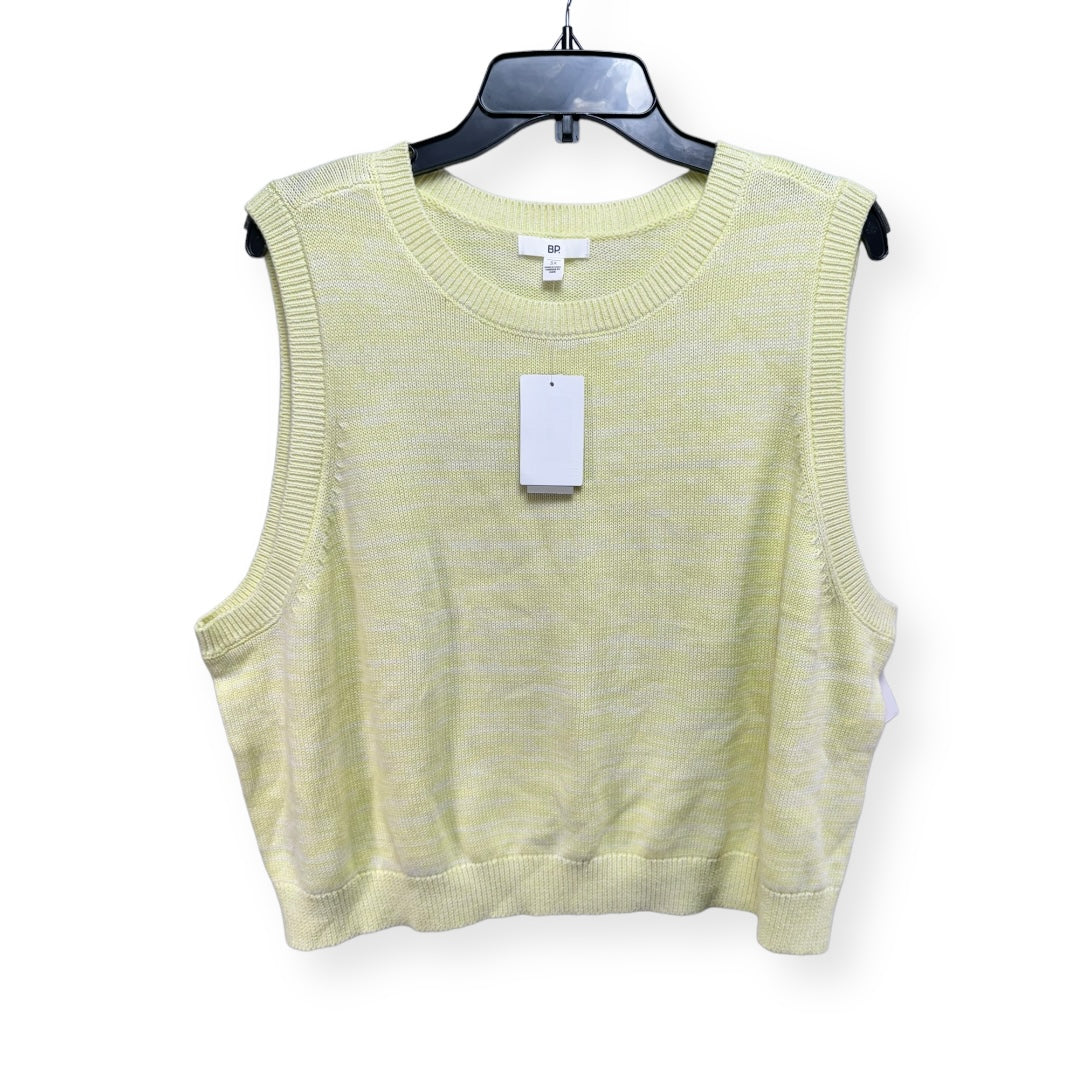 Yellow Top Sleeveless Bp, Size 3x