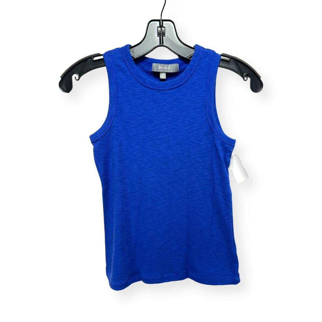 Blue Top Sleeveless Marled, Size Xs