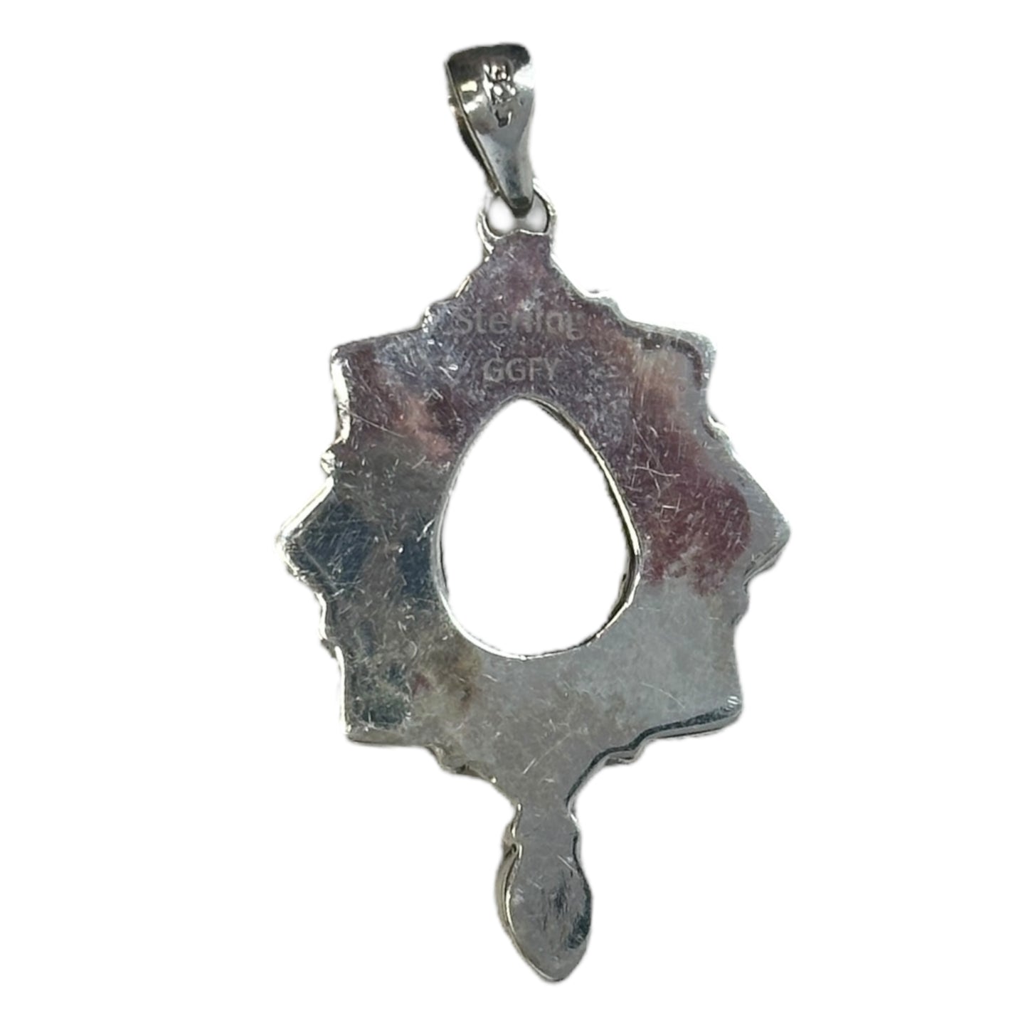 White Buffalo & Sterling Silver Pendant Unknown Brand