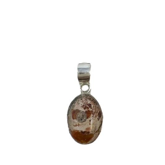 Bumblebee Jasper & Sterling Silver Pendant Unknown Brand