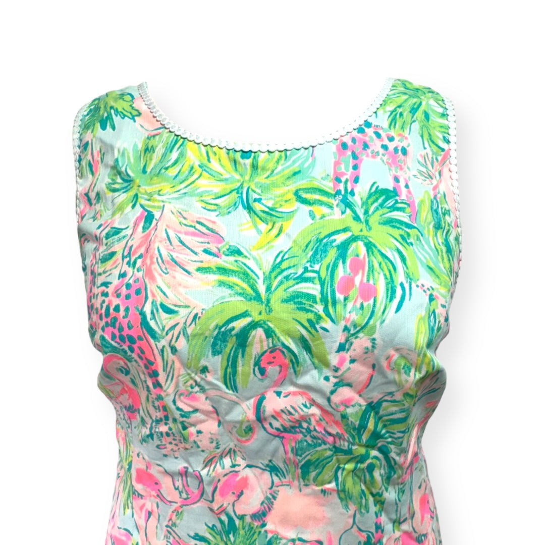 Mila Shift Tropical Print Dress Designer Lilly Pulitzer, Size 16