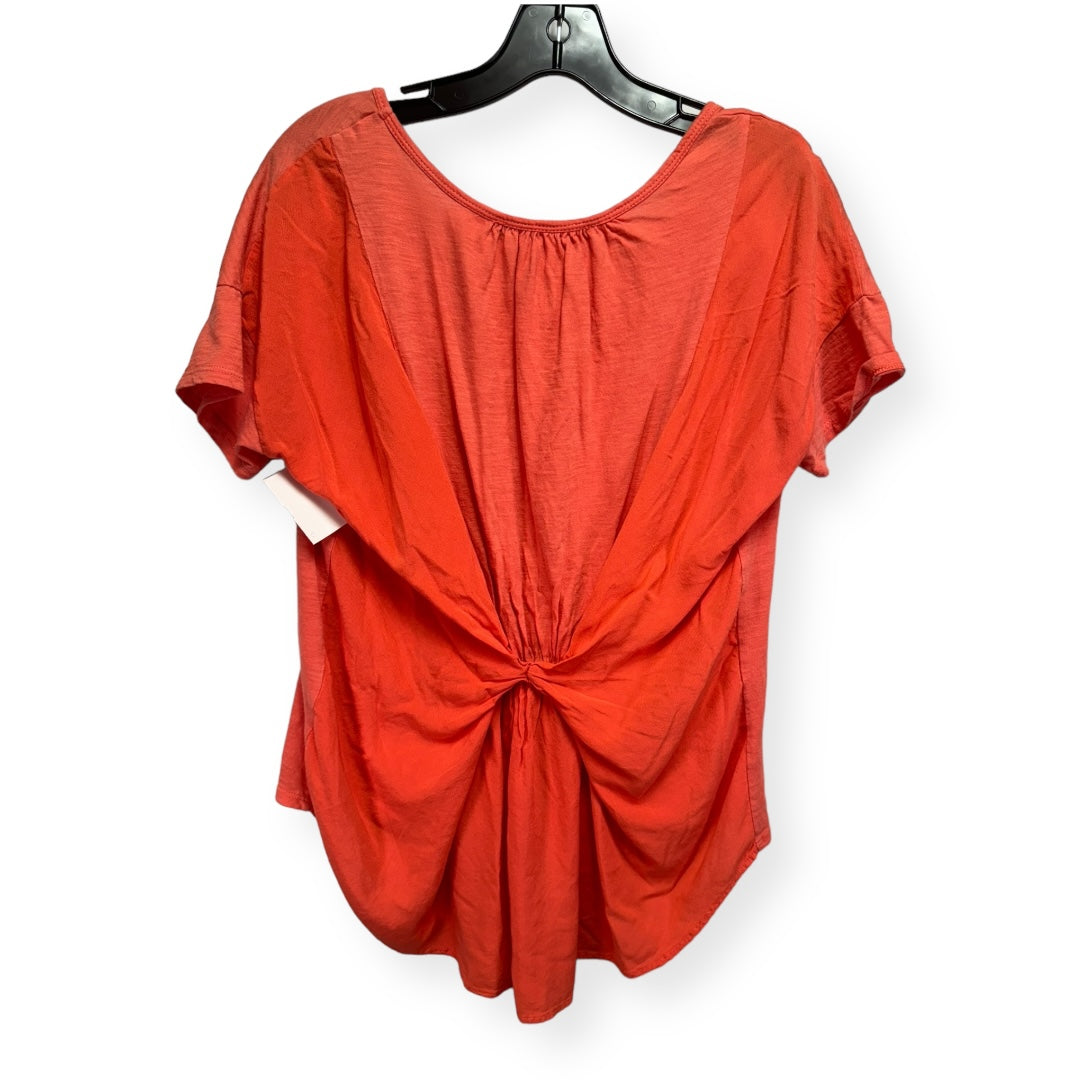 Orange Top Short Sleeve Amadi, Size M