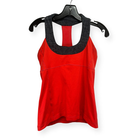 Grey & Red Athletic Tank Top Lululemon, Size 8