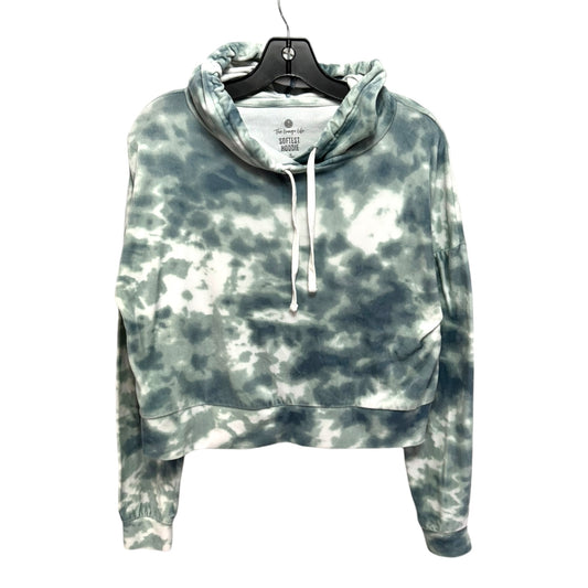 Sweatshirt Hoodie By SO In Blue & Green, Size: M