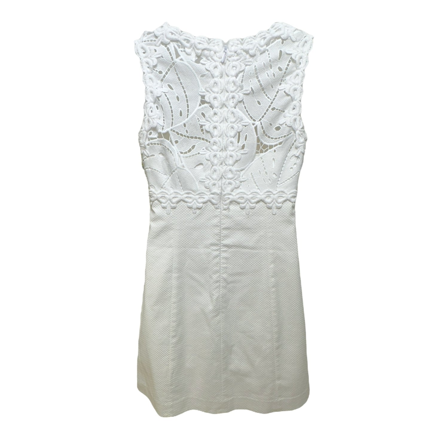 Sandi Lace Shift Jacquard Dress in Resort White Designer Lilly Pulitzer, Size 8