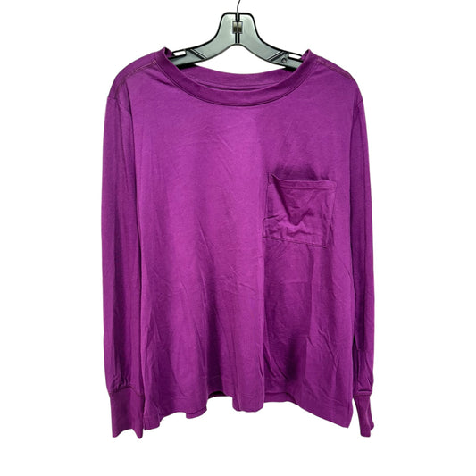 Top Long Sleeve By Lou And Grey In Purple, Size: L