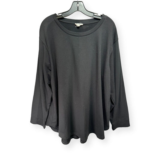 Black Top Long Sleeve Basic Jane And Delancey, Size 3x