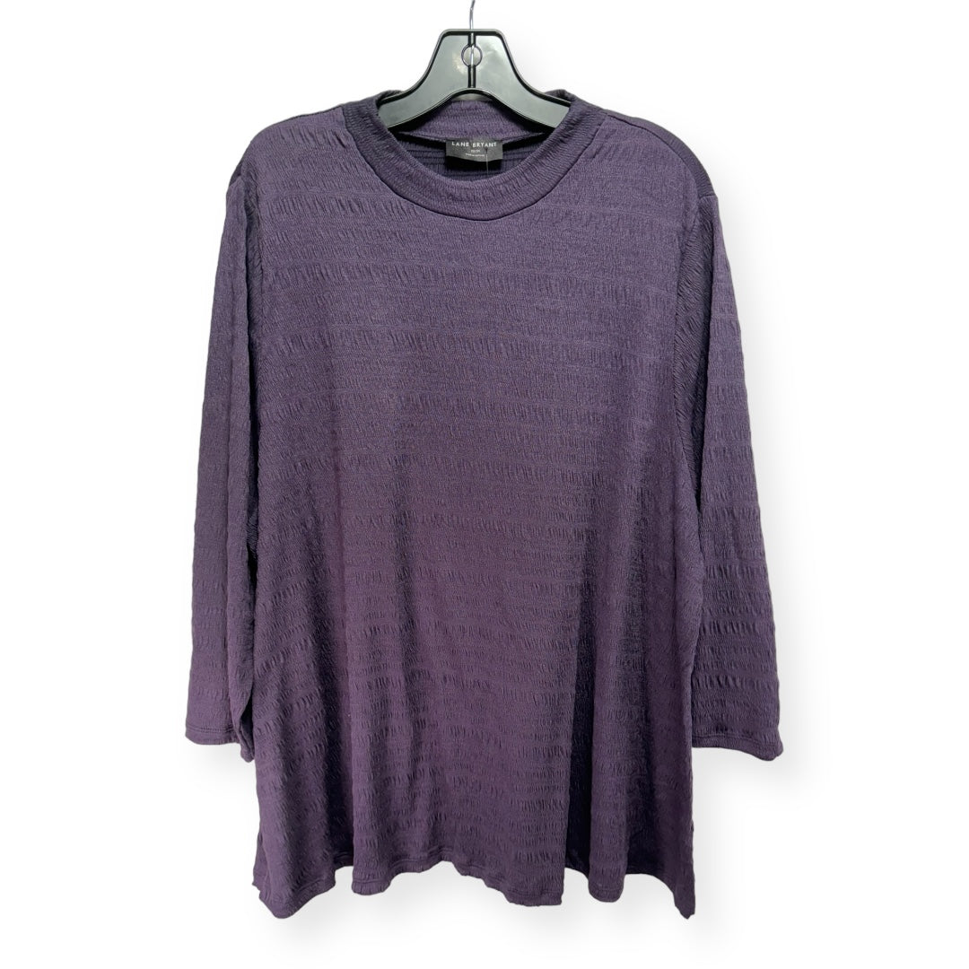 Purple Top Long Sleeve Lane Bryant, Size 22