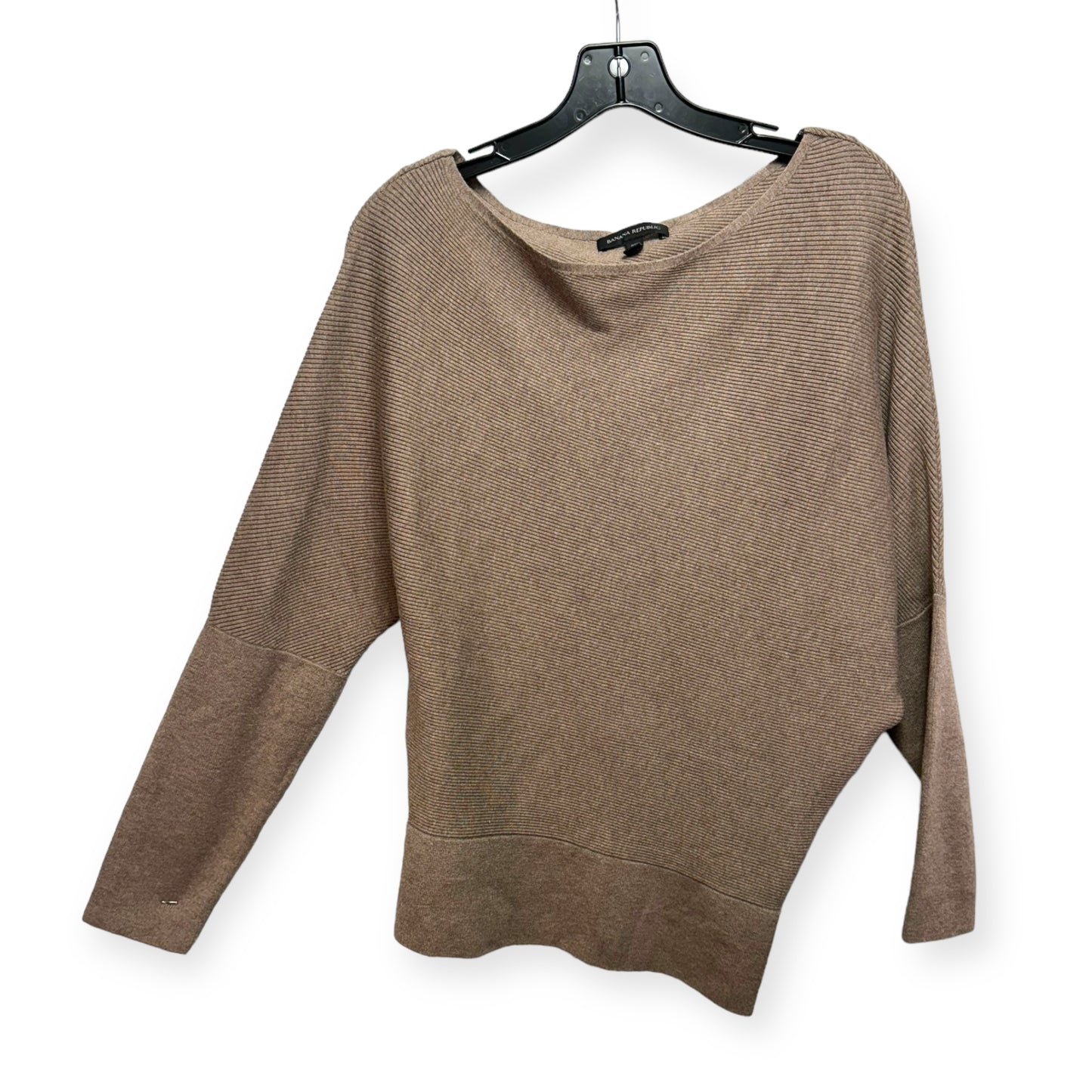 Top Long Sleeve By Banana Republic In Taupe, Size: Petite  M