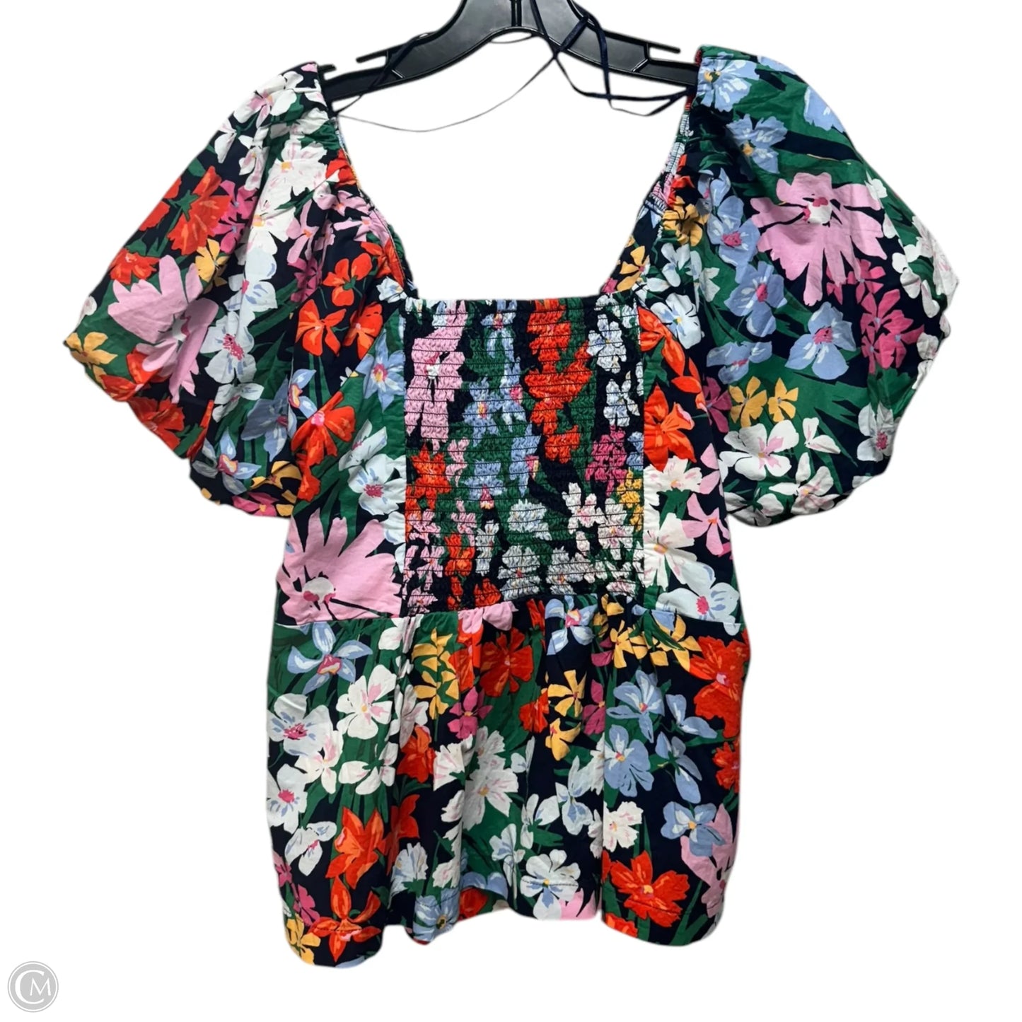 Top Short Sleeve By Old Navy In Floral Print, Size: 2x