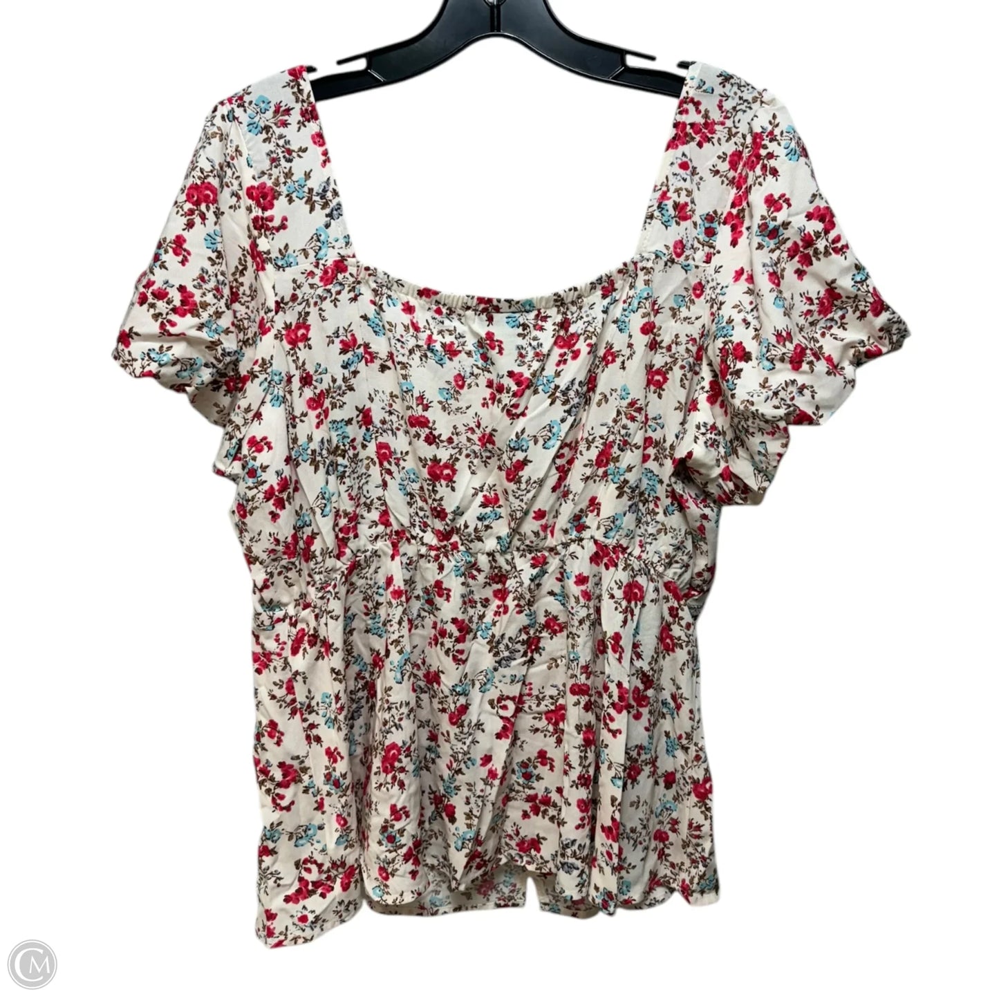 Top Short Sleeve By Torrid In Floral Print, Size: M