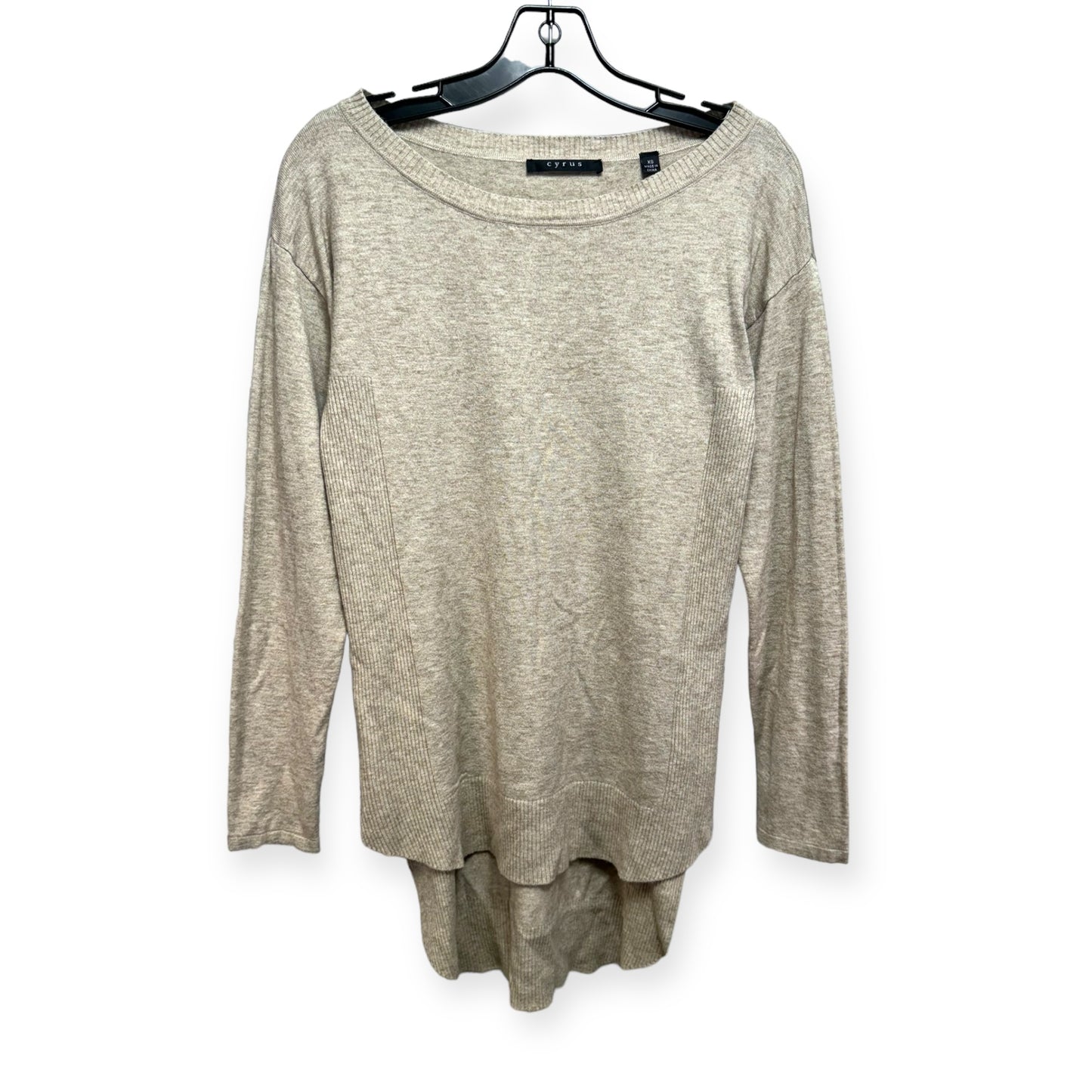 Sweater By Cyrus Knits In Beige, Size: Xs