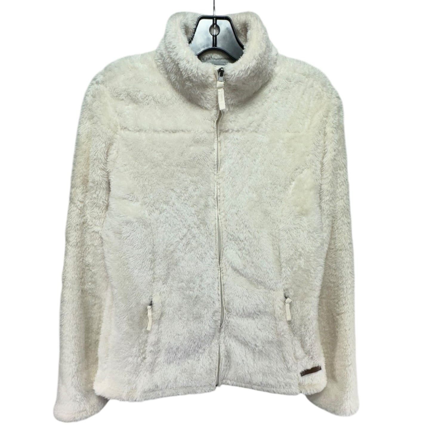 Jacket Fleece By Free Country In Ivory, Size: M