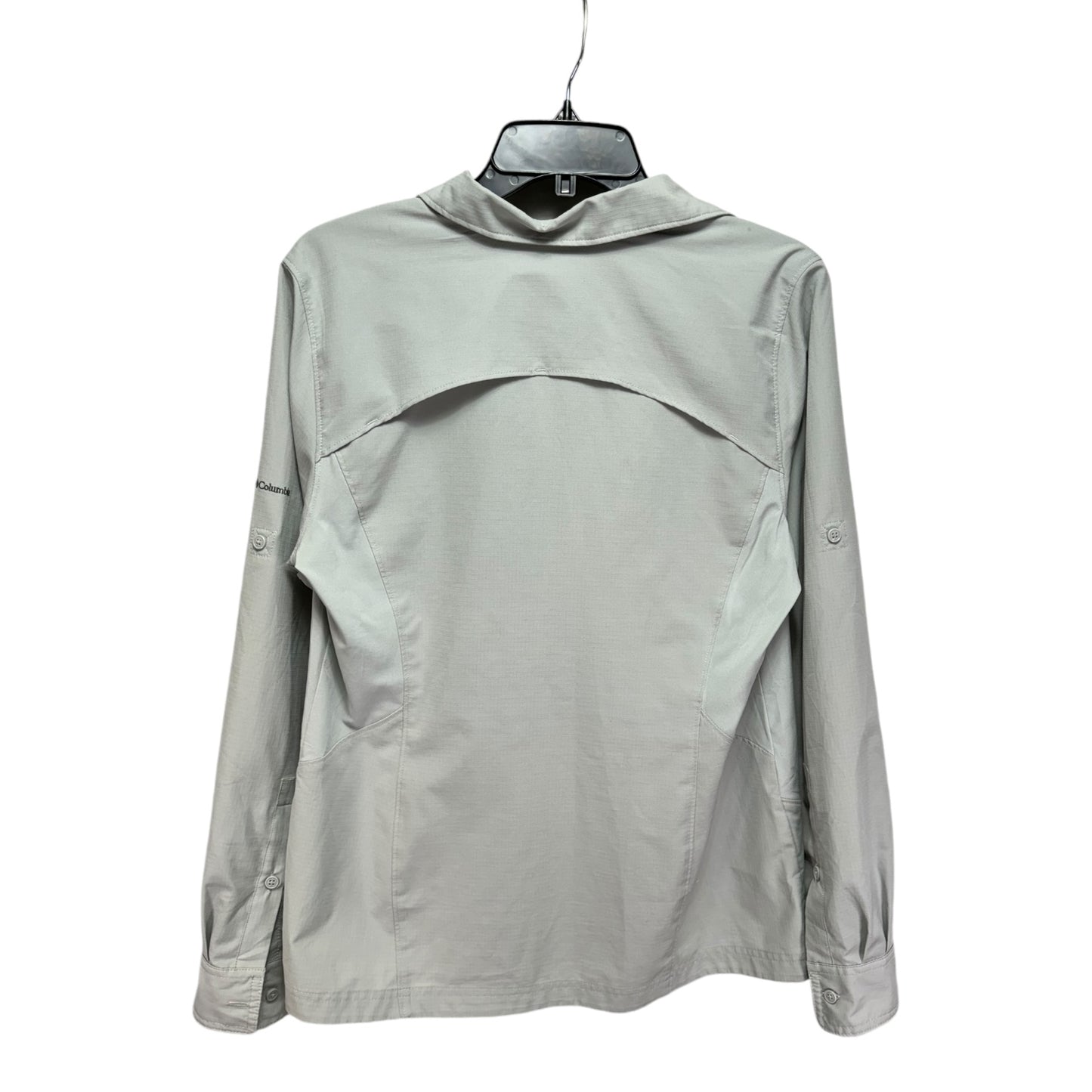 Top Long Sleeve By Columbia In Grey, Size: L