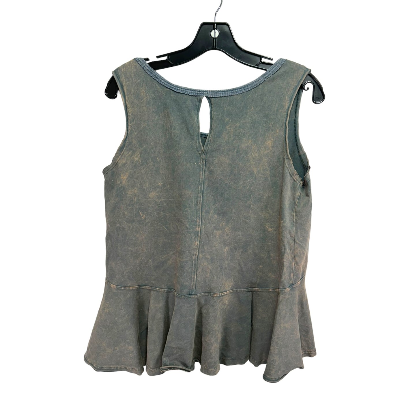 Preston New Orleans Sleeveless Peplum Top By We The Free In Grey, Size: S