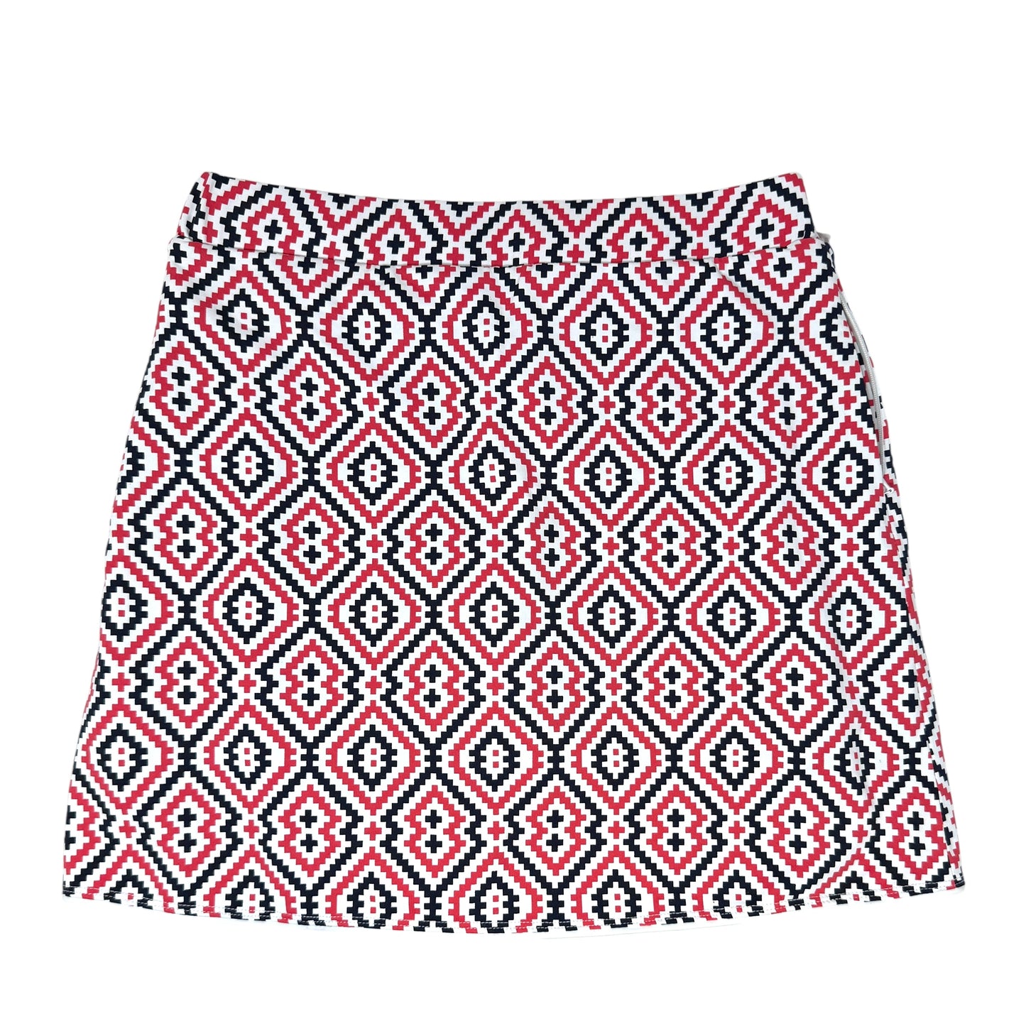 Palisades Pull On Wrap Tennis/Golf Skort By J Mclaughlin In Blue Red & White, Size: Xs