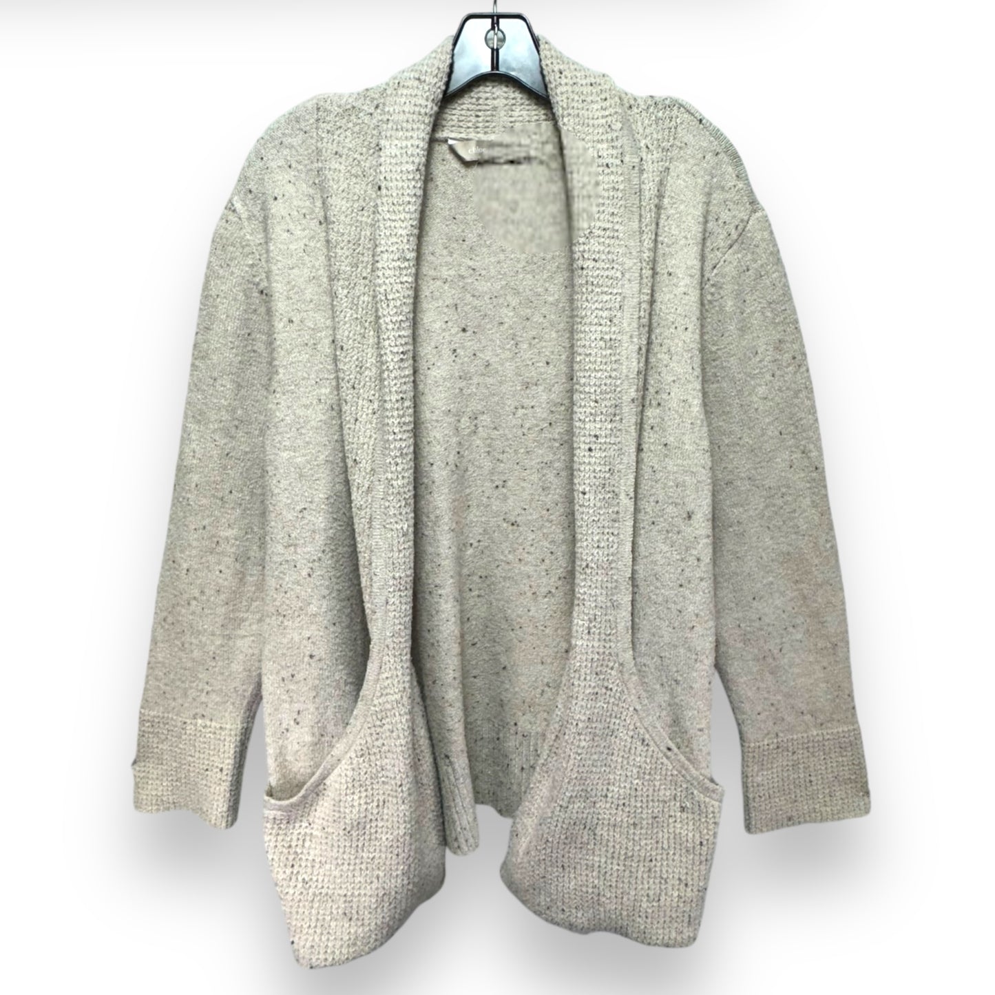 Sweater Cardigan By Chloe & Jasmine In Beige, Size: Xxl