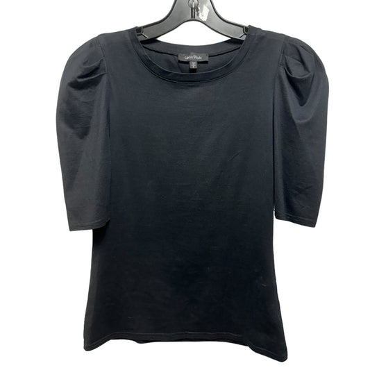 Puff Sleeve Top By Lea & Viola In Black, Size: S