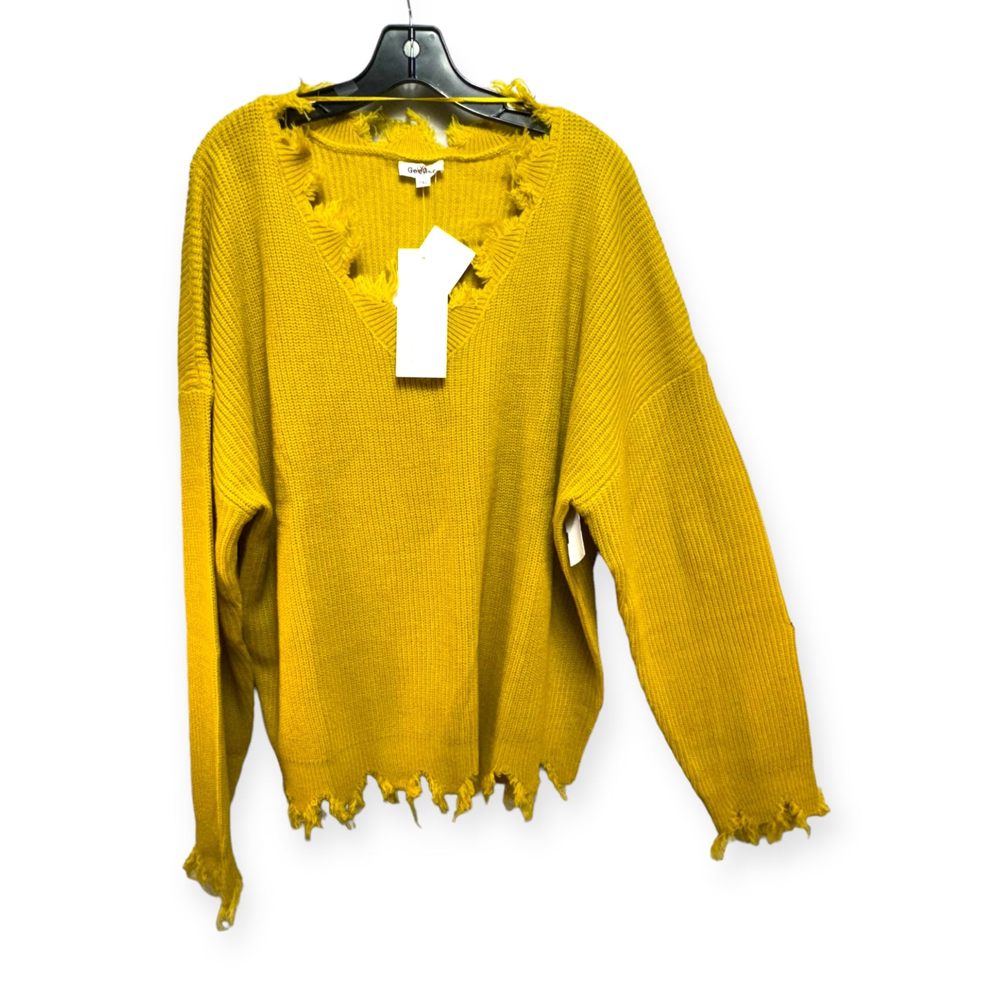 Sweater By Cmc In Gold, Size: 1x