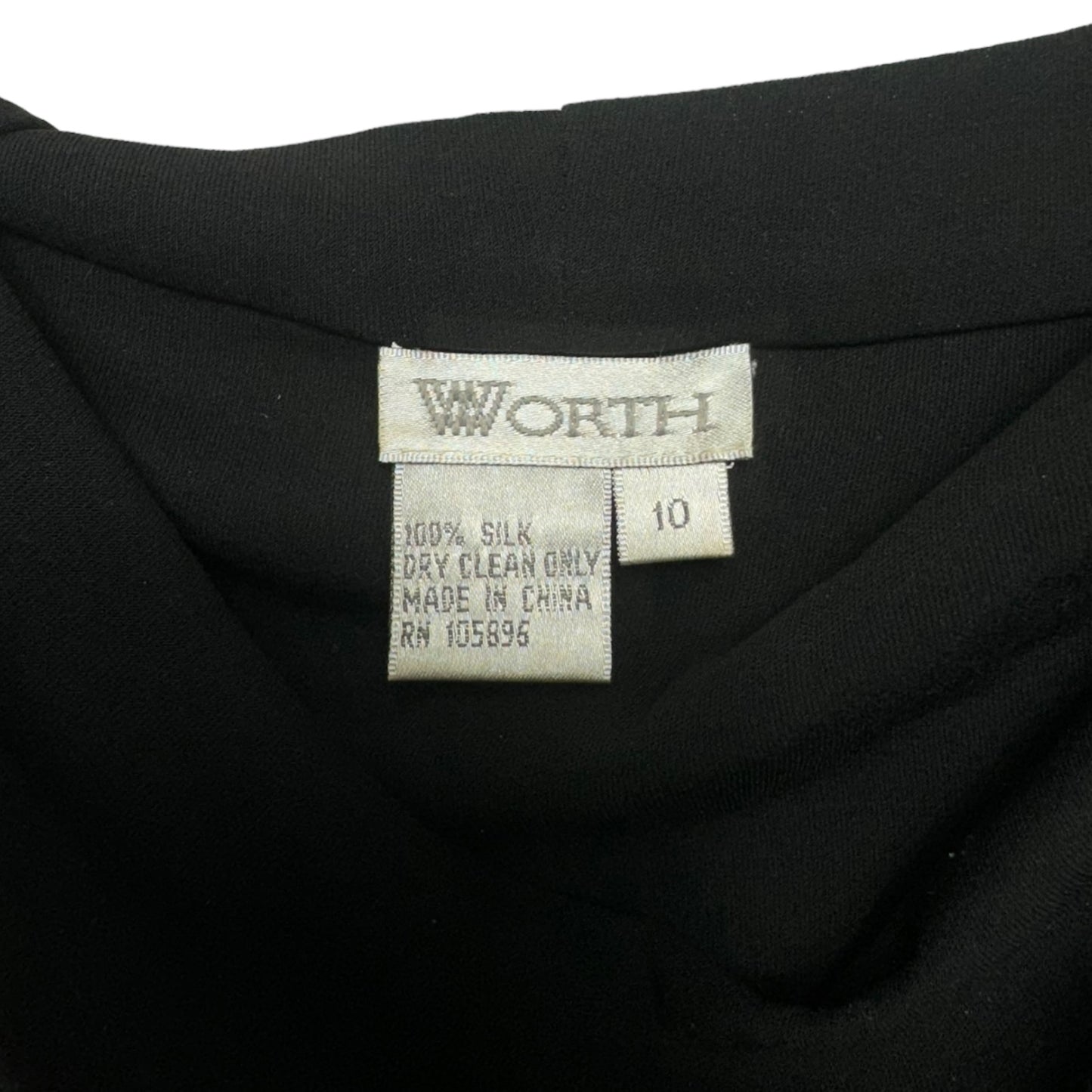 Silk Sleeveless Blouse By Worth Ny In Black, Size: 10