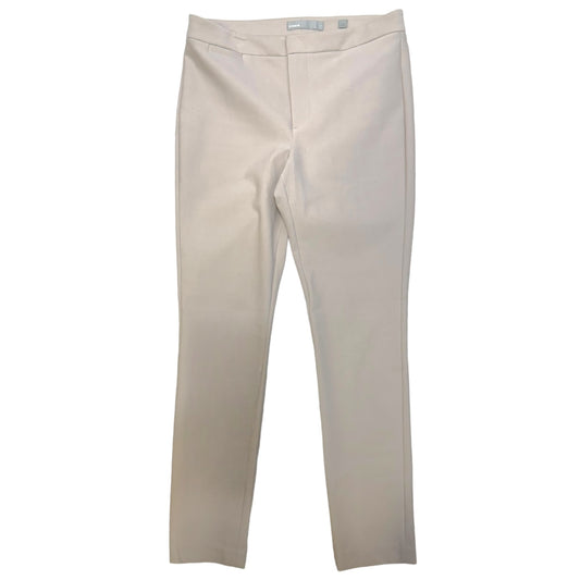 High Rise Cotton Blend Pants Designer By Vince In Beige, Size: 6