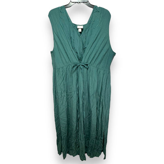 Dress Casual Maxi By Ava & Viv In Teal, Size: 3x