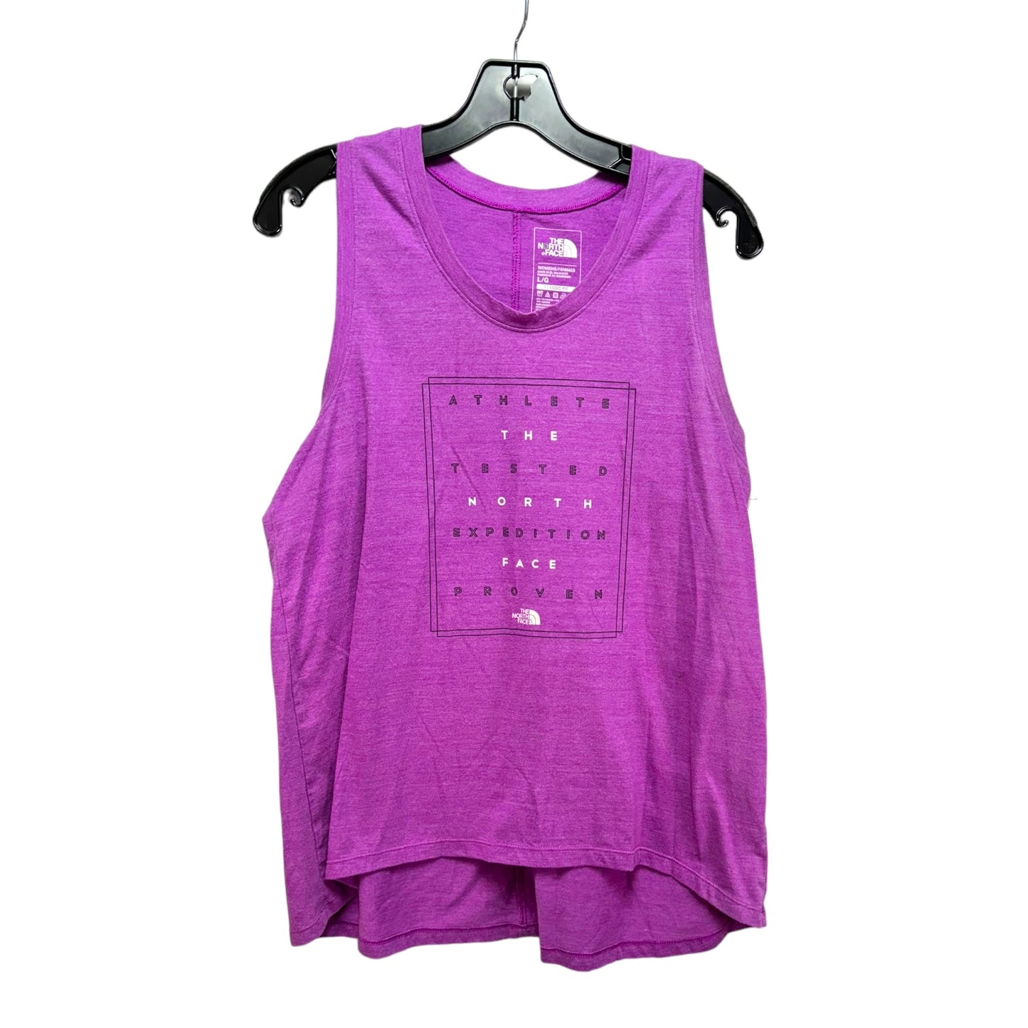 Athletic Tank Top By The North Face In Purple, Size: L