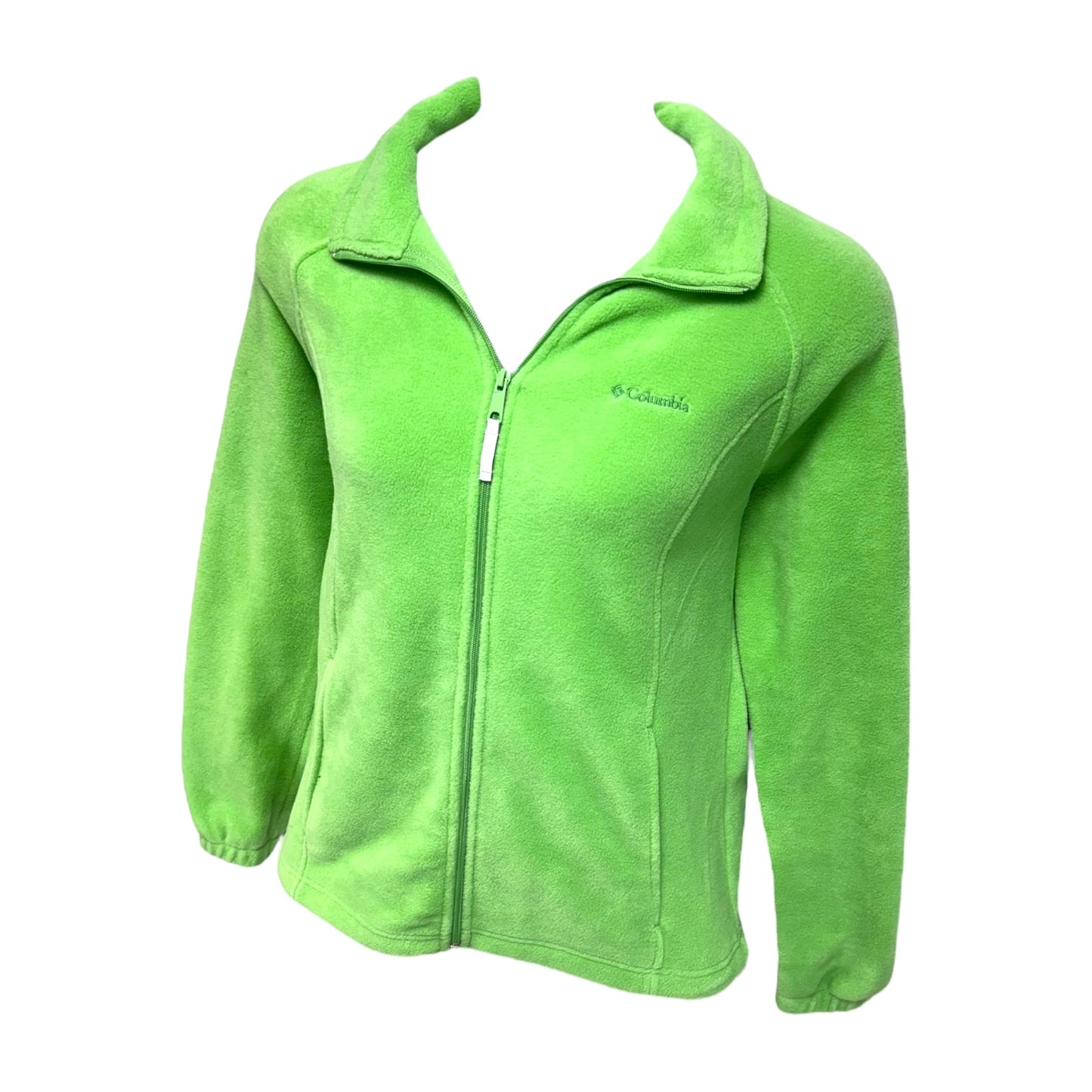 Full Zip Fleece Jacket By Columbia In Green, Size: XL