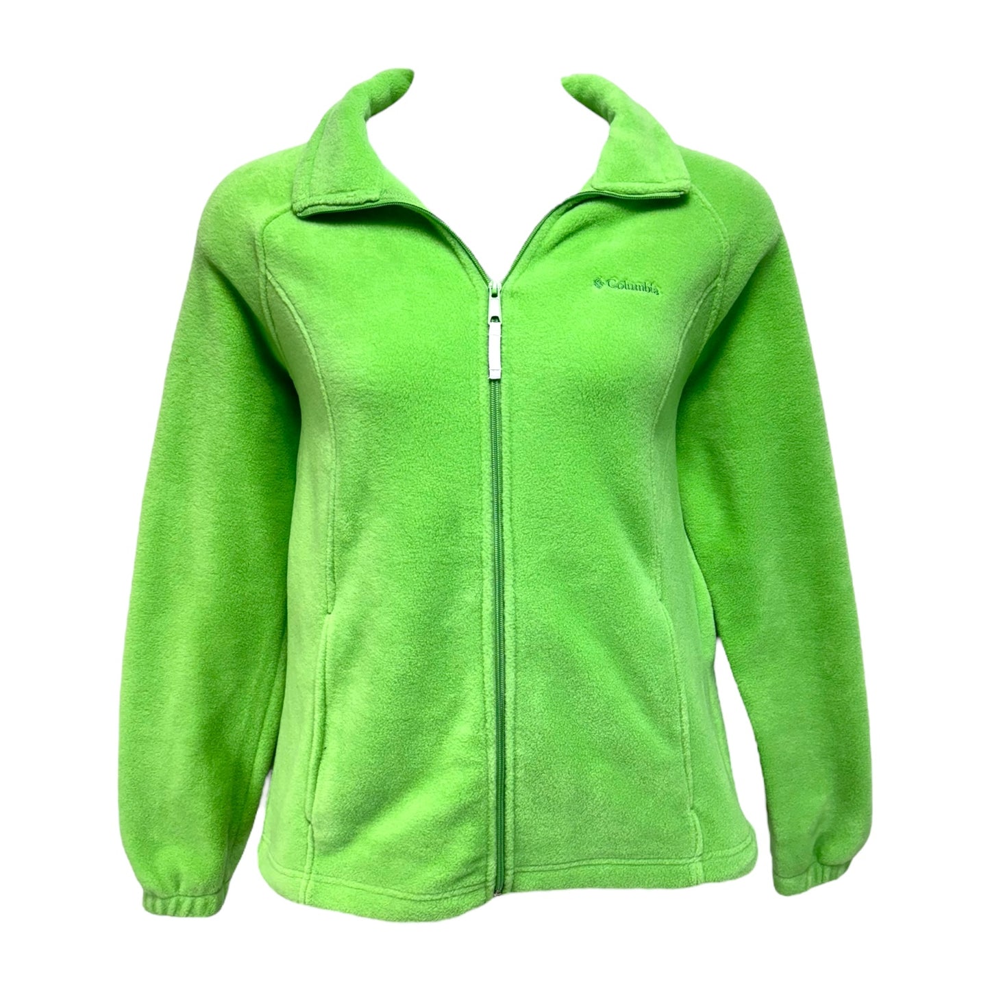 Full Zip Fleece Jacket By Columbia In Green, Size: XL