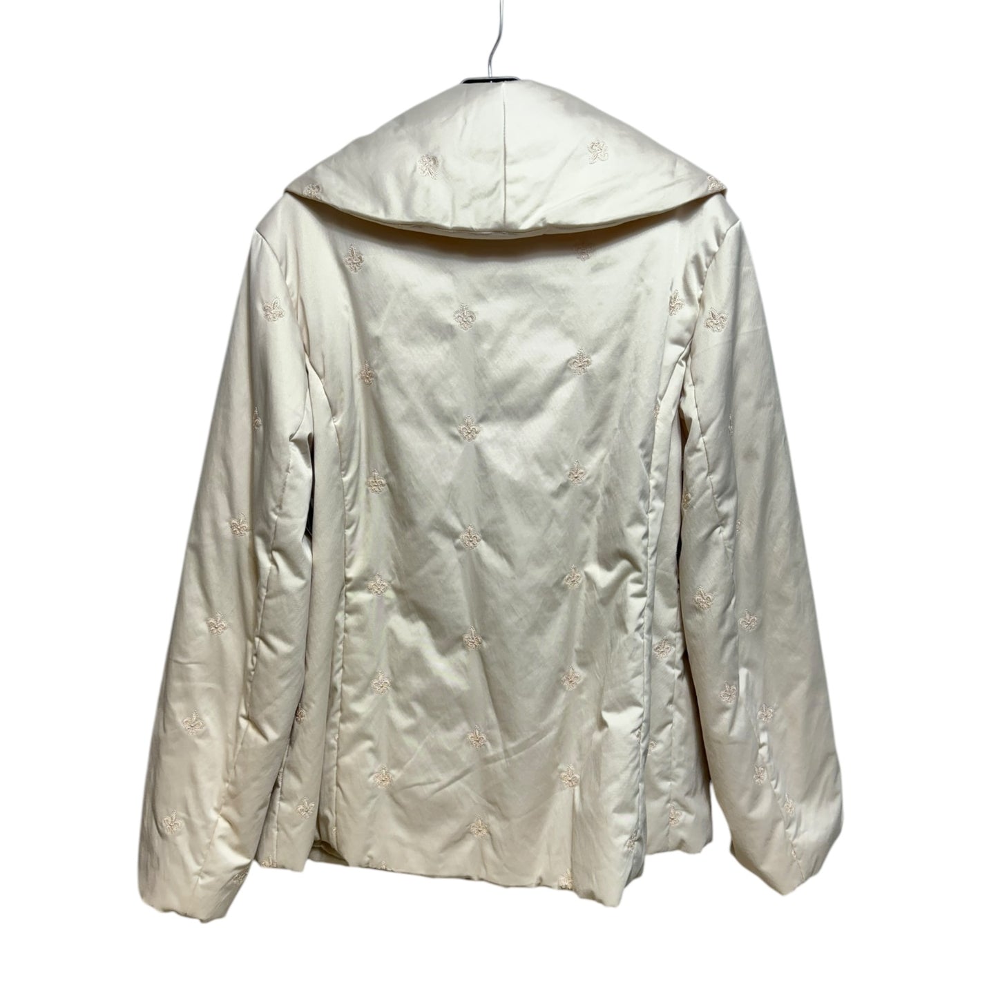 Fleur de Lis Jacket Puffer & Quilted By Pow Wow In Cream, Size: 8