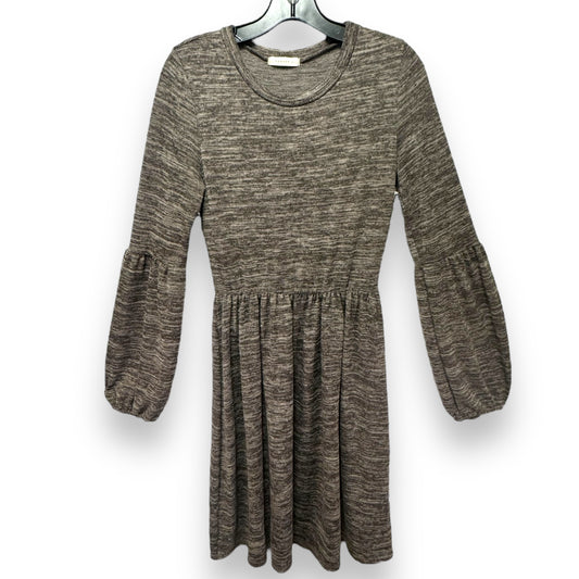 Dress Casual Midi By Reborn J In Taupe, Size: M