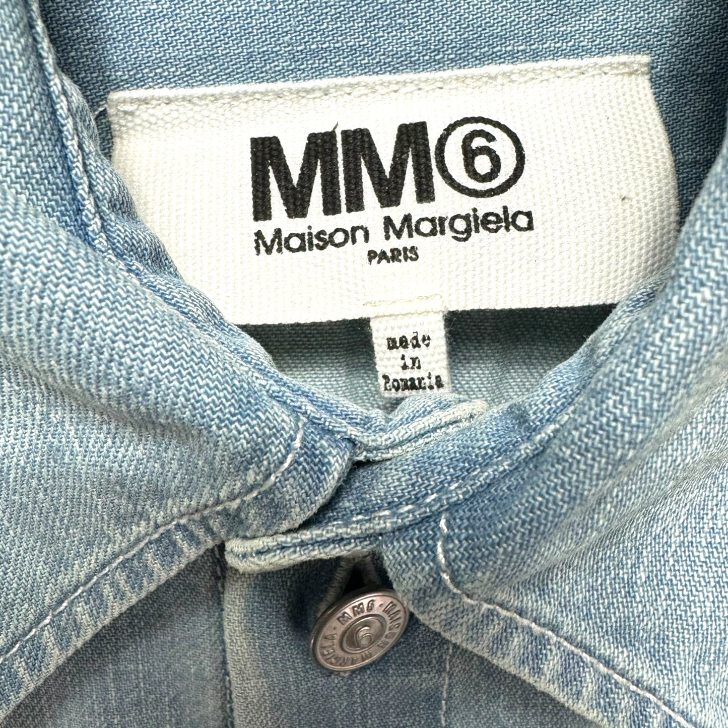 Dress Casual Midi By Maison Margiela In Blue Denim, Size: 6