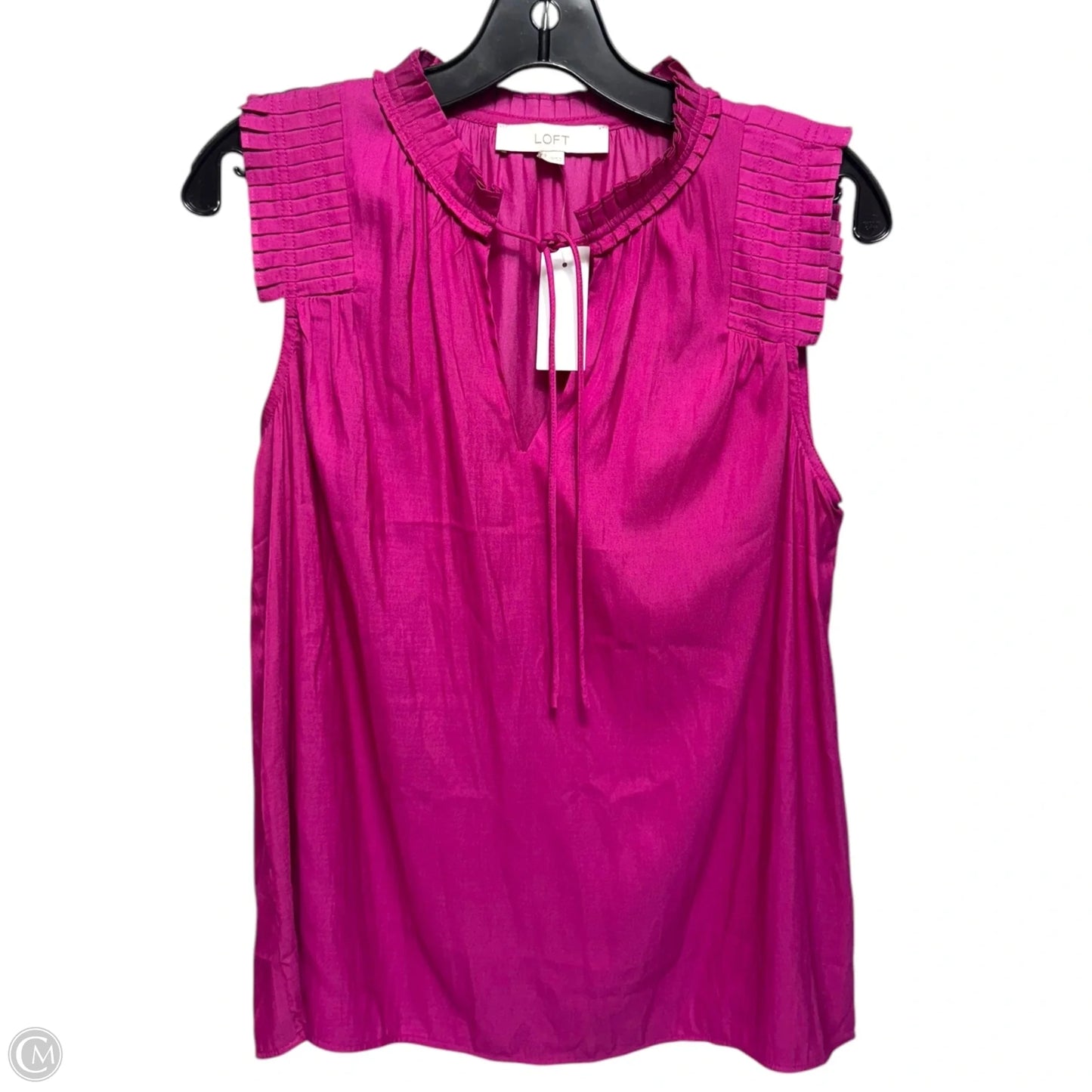 Top Sleeveless By Loft In Pink, Size: S