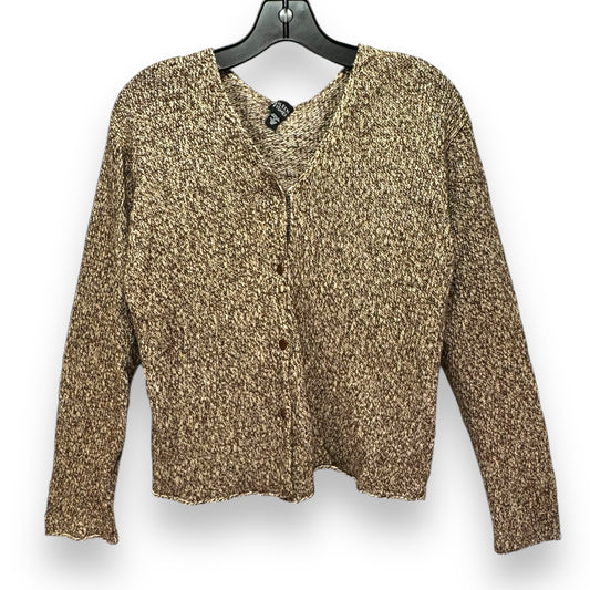 Sweater Cardigan Designer By Eileen Fisher In Brown, Size: M