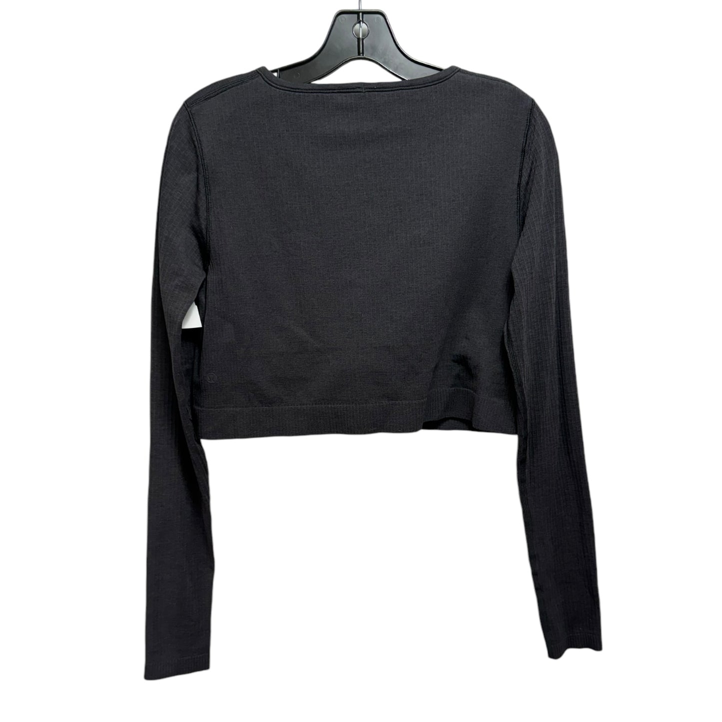 Athletic Top Long Sleeve Crewneck By Lululemon In Black, Size: 12