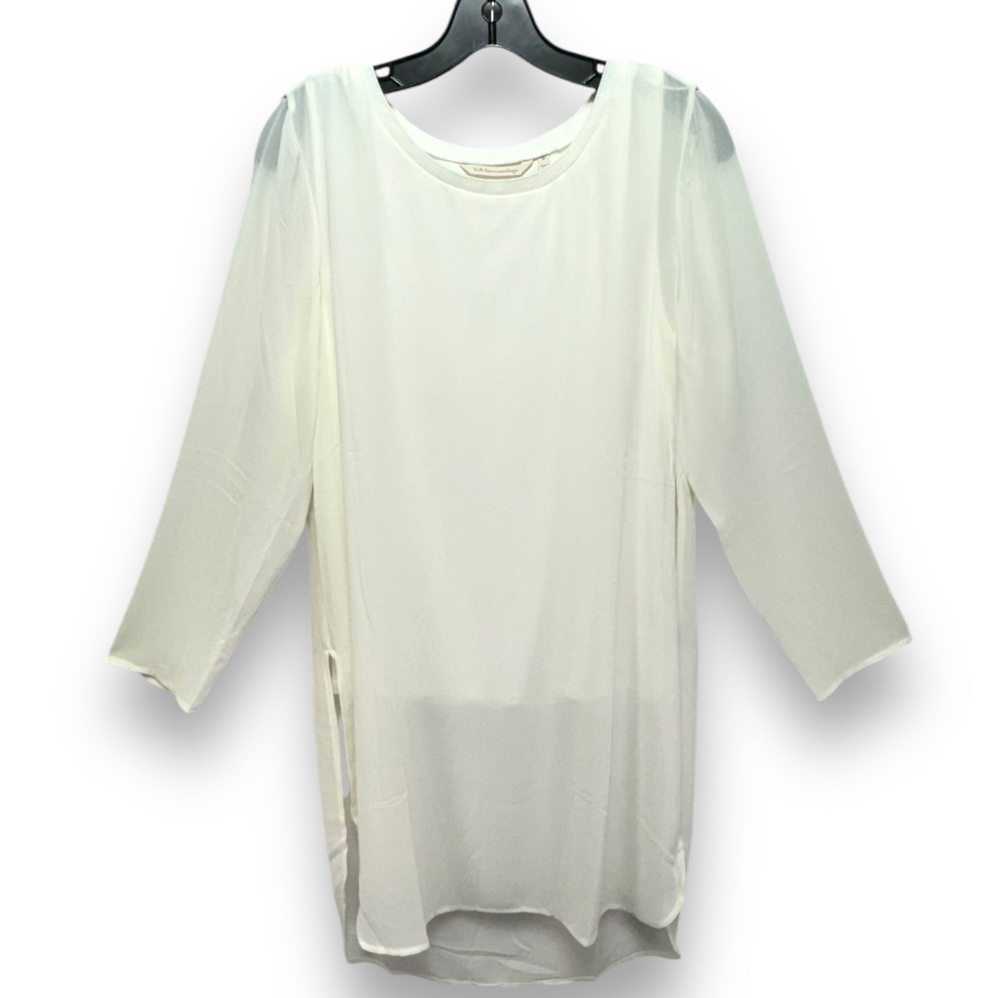 Relaxed Elegance Tunic Blouse By Soft Surroundings In Cream, Size: M