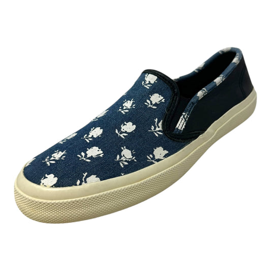 Shoes Designer By Coach In Blue Denim, Size: 8.5