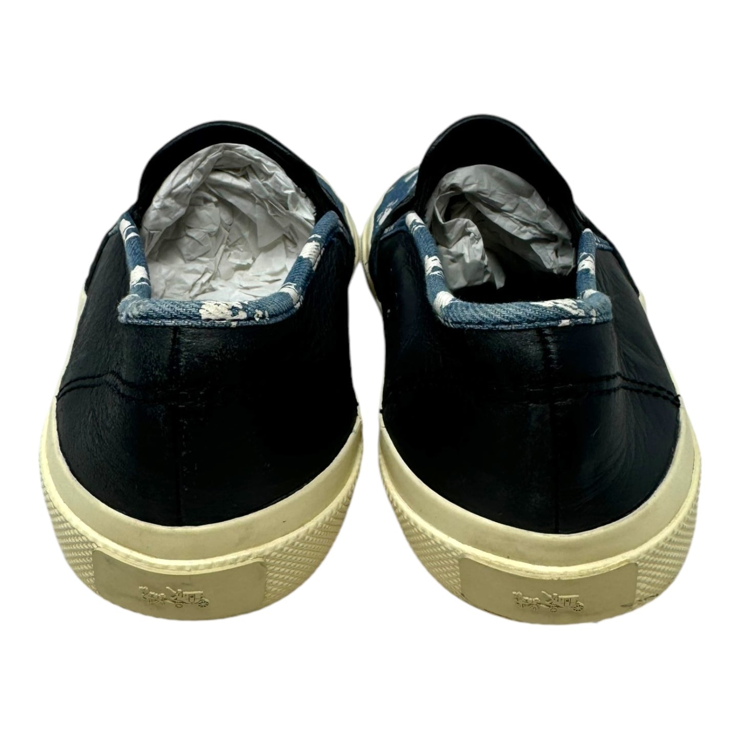 Shoes Designer By Coach In Blue Denim, Size: 8.5