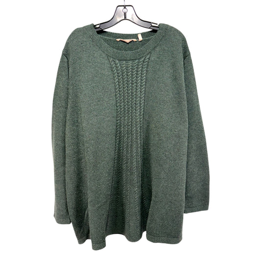 Sweater By Soft Surroundings In Green, Size: 2x