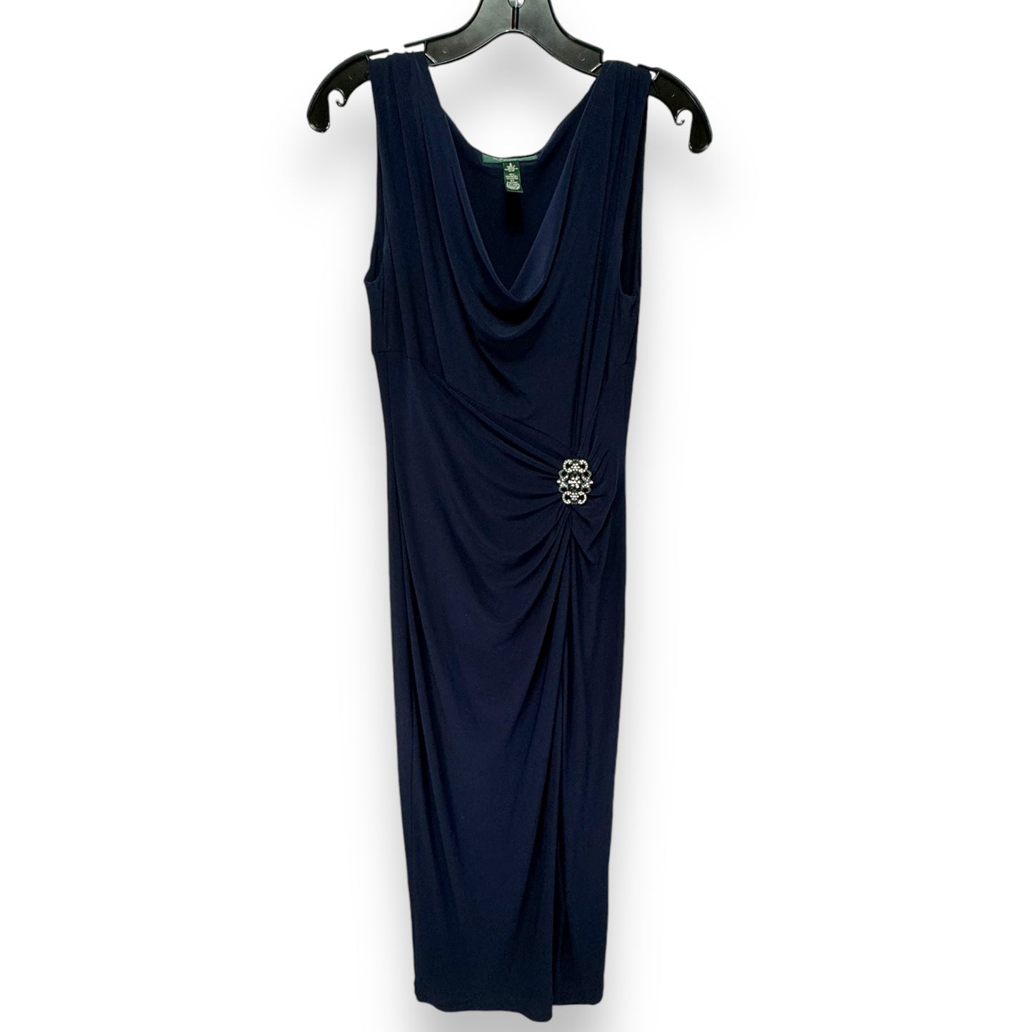 Dress Party Long By Lauren By Ralph Lauren In Navy, Size: 6