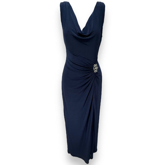 Dress Party Long By Lauren By Ralph Lauren In Navy, Size: 6