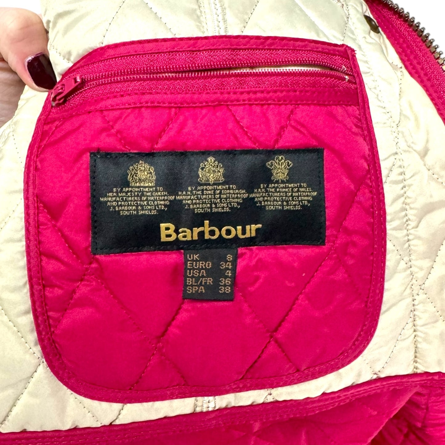 Vest Puffer & Quilted By Barbour In Pink, Size: 4