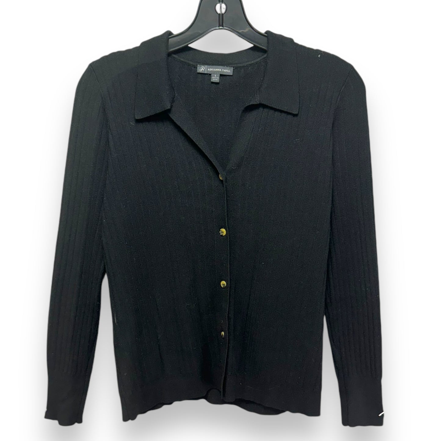 Sweater Cardigan By Adrianna Papell In Black, Size: S