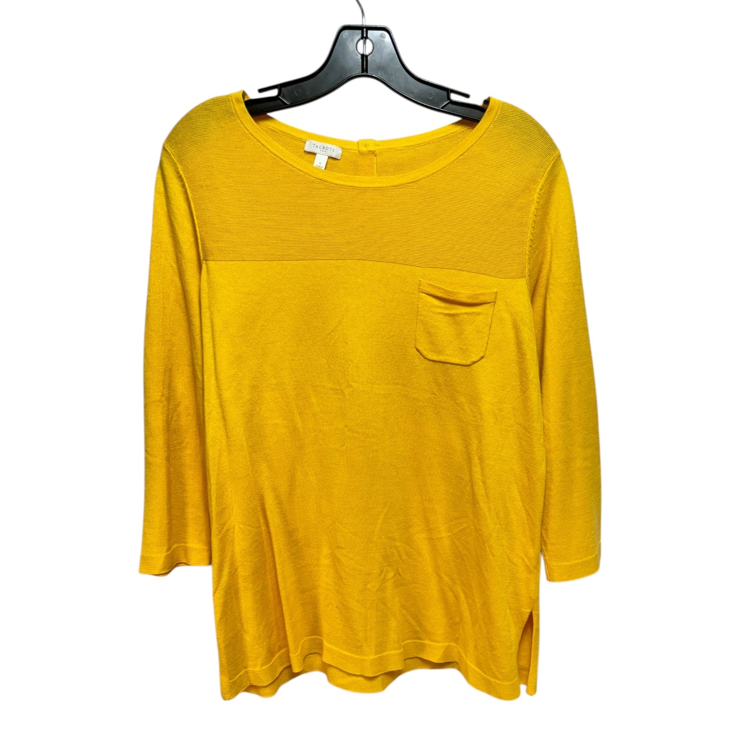 Sweater By Talbots In Yellow, Size: S